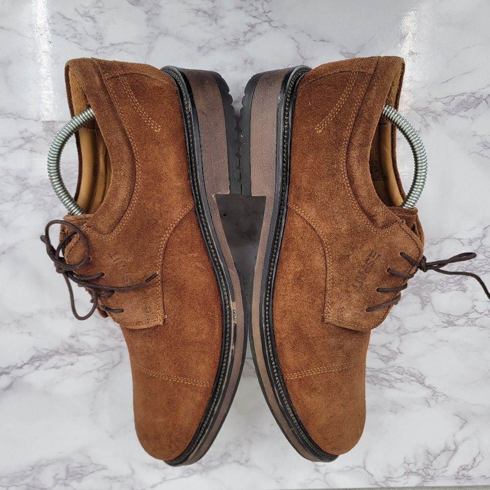 Nettleton X Esprit Vintage Brown Suede Lace Up Oxford Derby US Size 12 Euro 46 - Picture 8 of 14